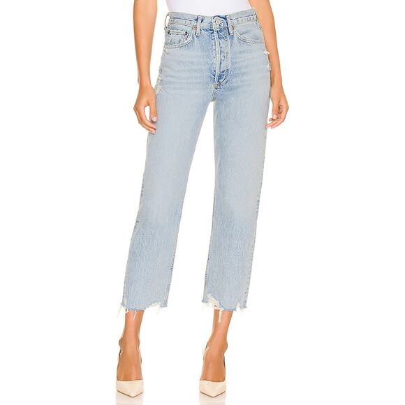 Agolde Denim - Agolde 90'S Blue Cotton Crop Size 26